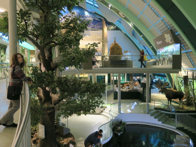 Sabine in der Dauerausstellung