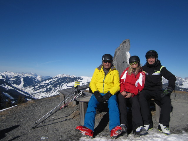 Anton, Eva-Maria und ich am Salersbachköpfl, 1.934 m