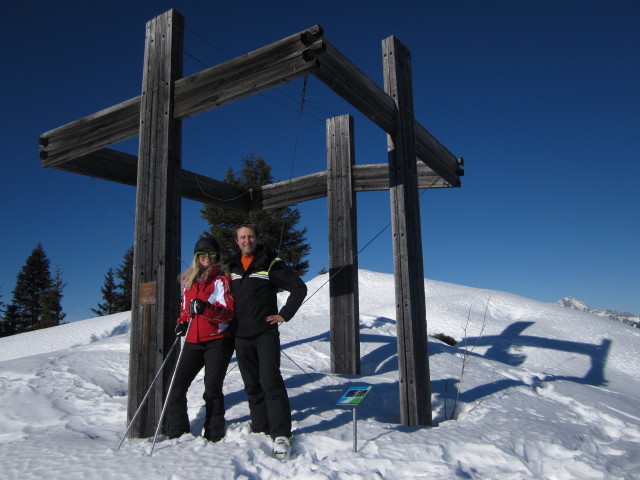 Eva-Maria und ich am Schrambachkopf, 1.856 m