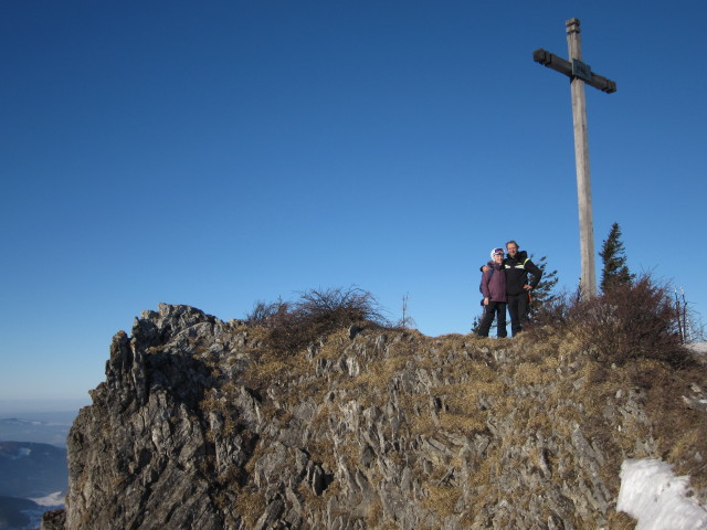 Sabine und ich am Unterberg, 1.342 m