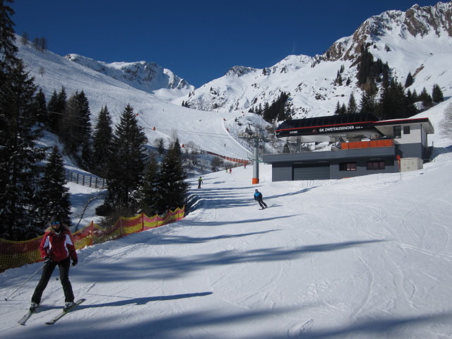 Eva-Maria auf der Zweitausender-Abfahrt