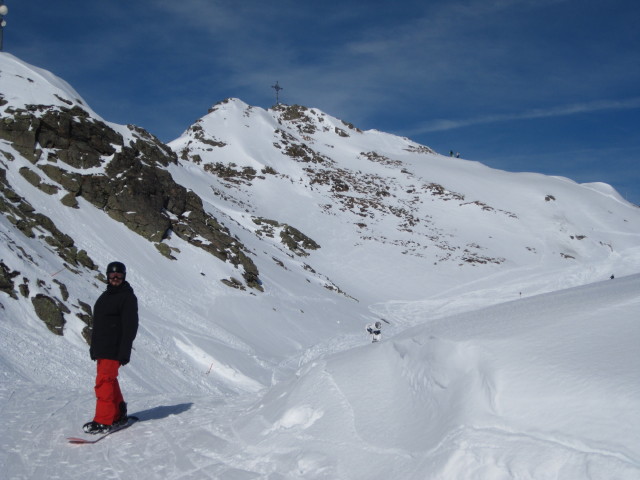 Markus auf der Zamang-Skiroute
