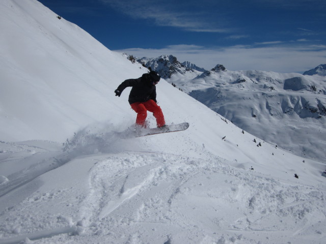 Markus neben der Piste Kamikaze (5. März)