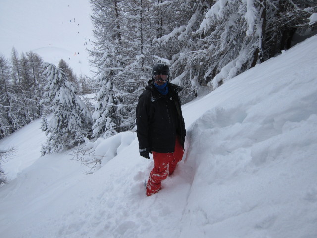 Markus unter dem Télésiège Adrets (7. März)