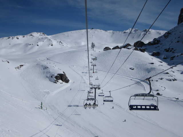 Piste Levasset vom Télésiège Carella aus (11. März)