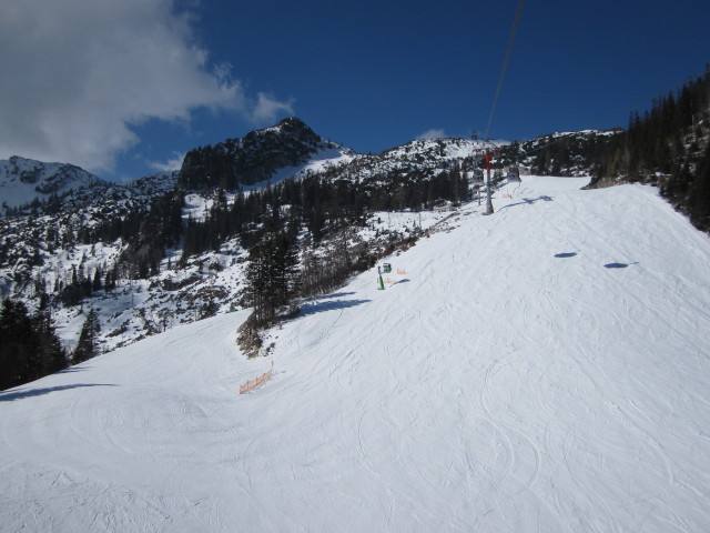 Abfahrt Gsoll Panorama von der 8er-Kabinenbahn Gsoll aus
