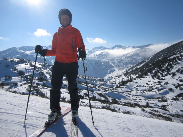Ich auf der Abfahrt Steinkogel hinten