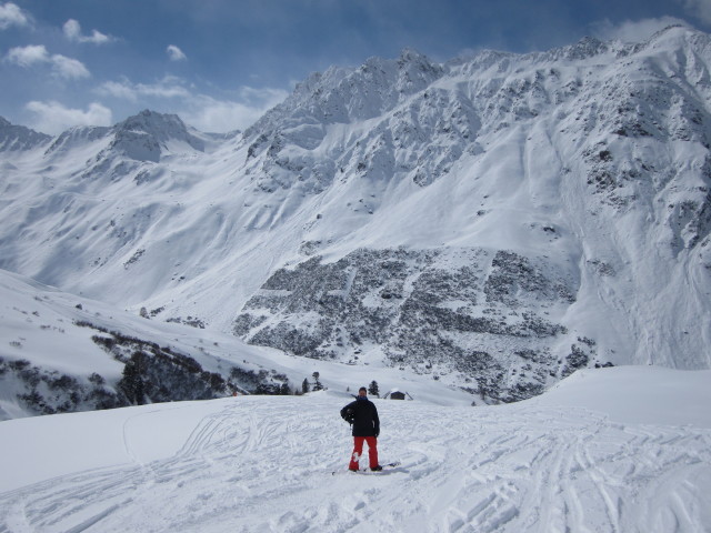 Markus auf der Piste 40c (19. Apr.)