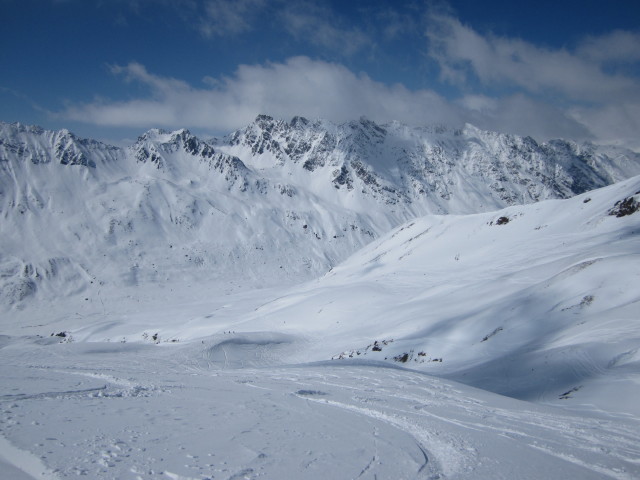 zwischen Piz Val Gronda und Fimbatal (20. Apr.)