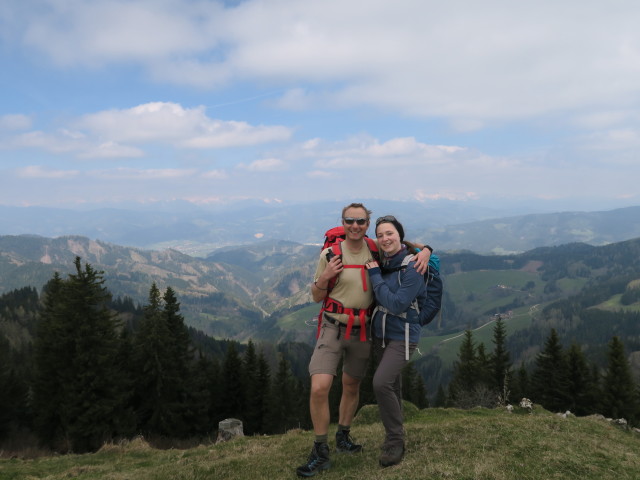 Ich und Sabine am Aibel, 1.394 m