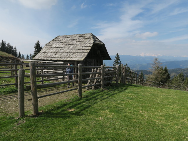 Sabine bei der Hofbauerhütte