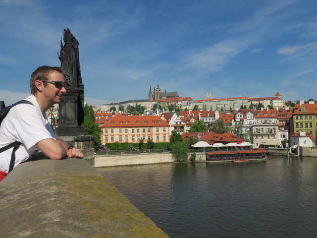 Ich auf der Karlsbrücke