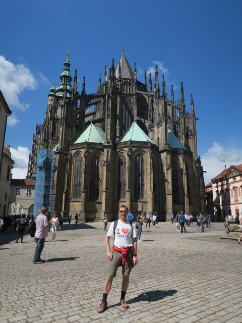 Ich beim St.-Veits-Dom