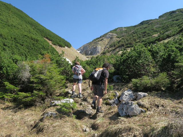 Hannelore und Martin am Weg 465 zwischen Rodel und Ginatzwiese