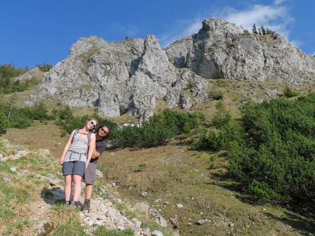 Hannelore und Martin am Weg 405 zwischen Ginatzwiese und Sohlenalm