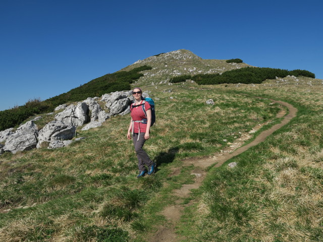 Sabine am Weg 4 zwischen Ötscher und Ötscher-Schutzhaus