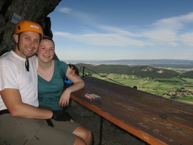 Hanselsteig: Ich und Sabine im Karnitsch-Stüberl