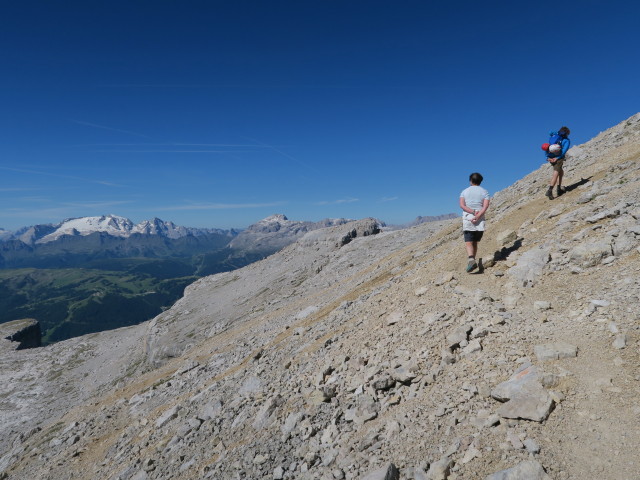 Weg 7B zwischen Piz Zuber und Sas dla Crusc (18. Juni)
