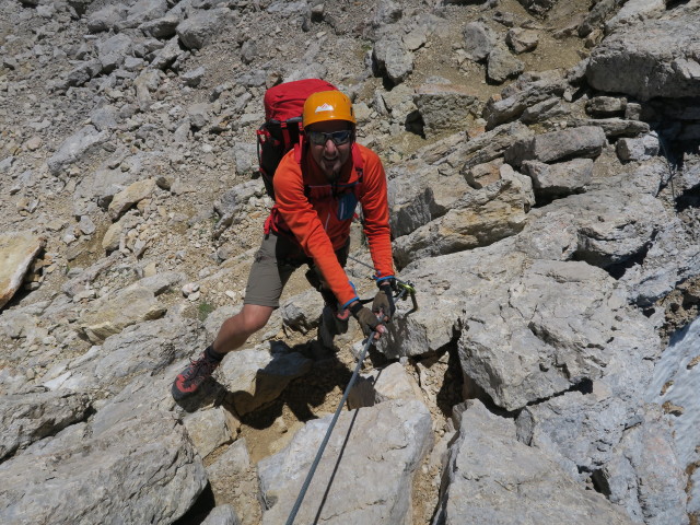 Ich am Zehner-Klettersteig (18. Juni)