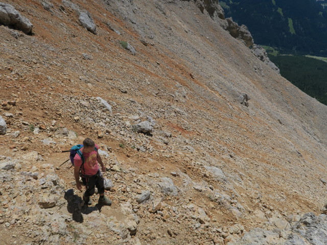 Stefan am Kreuzkofel-Klettersteig (18. Juni)