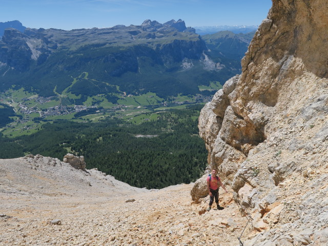 Stefan am Kreuzkofel-Klettersteig (18. Juni)