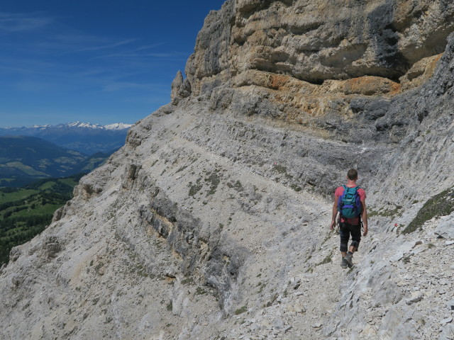 Stefan am Kreuzkofel-Klettersteig (18. Juni)