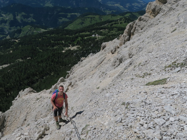 Stefan am Kreuzkofel-Klettersteig (18. Juni)