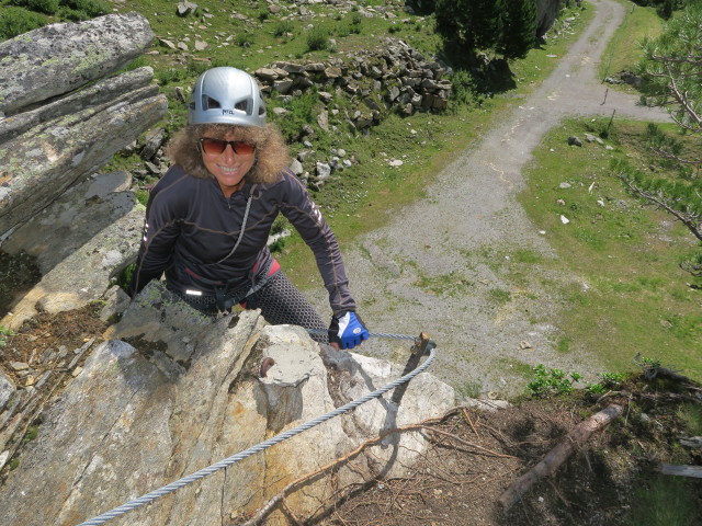 Kölnbrein-Klettersteig: Irmgard im Übungsklettersteig