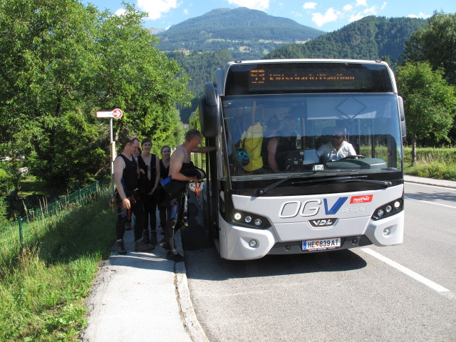 Werner, Angelika, Sonja, Cornelia, Frank, Helmut und Josef auf der Gailbergstraße