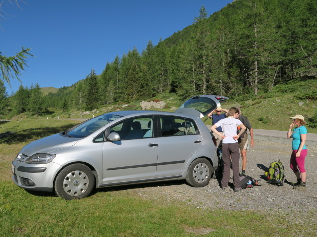 Werner, Sonja, Josef und Angelika auf der Defereggentalstraße