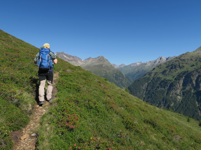 Werner am Weg 88 zwischen Hirschbichl und Deferegger Pfannhorn-Nordostgrat