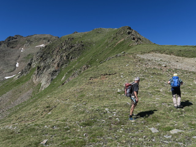 Josef und Werner zwischen Weg 88 und Deferegger Pfannhorn-Nordostgrat