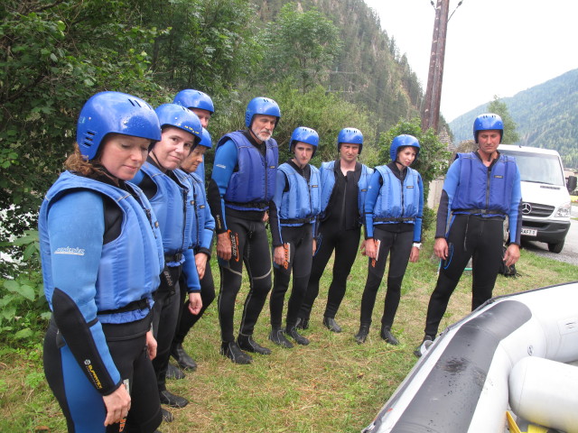 Angelika, Cornelia, Edith, Helmut, Josef, Sonja, Werner, Larissa und Frank in Huben