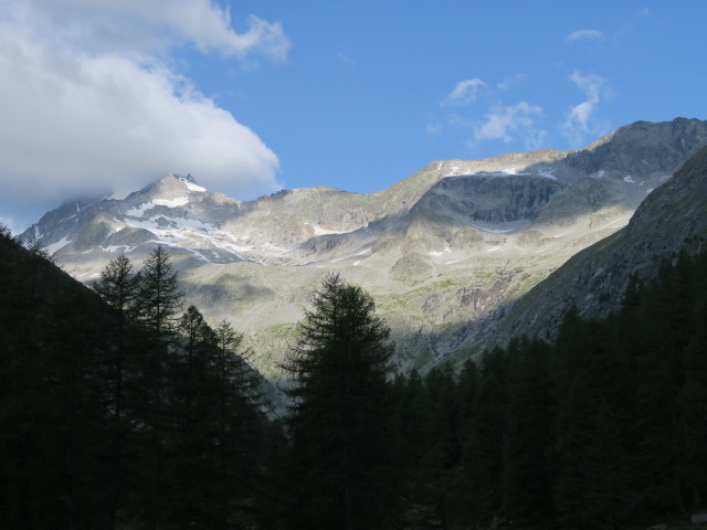 Patscher Schneid vom Patscher Tal aus (8. Juli)