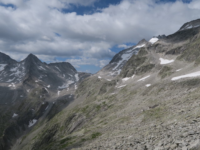Weg 114 zwischen Alter Barmer Hütte und Rosshornscharte (8. Juli)