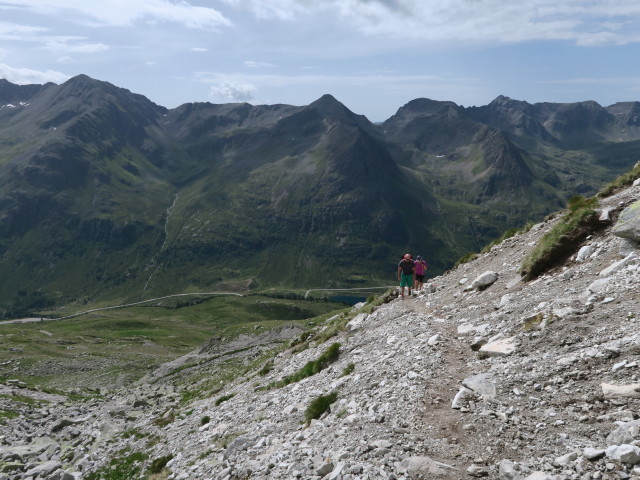 Weg 114 zwischen Jägerscharte und Almersattel (9. Juli)