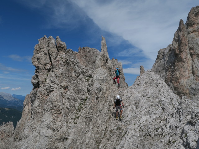 Innsbrucker Klettersteig: zwischen Östlicher Sattelspitze und Westlicher Sattelspitze (30. Juli)