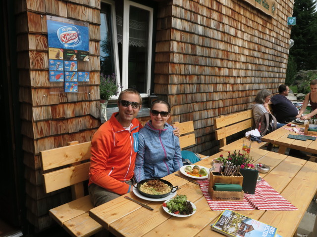 Ich und Sabine bei der Murauer Hütte, 1.583 m (12. Aug.)