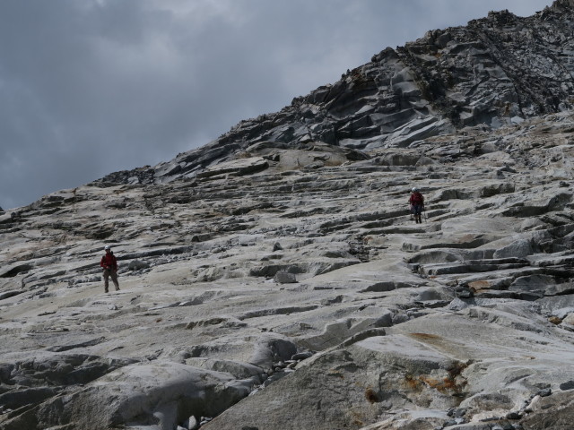 Christoph und Gudrun zwischen Östlichem Neveser Ferner und Am Mösele (26. Aug.)