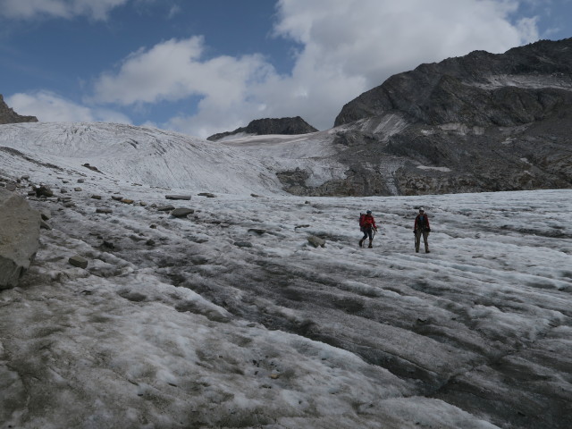 Gudrun und Christoph am Gliderferner (27. Aug.)