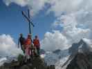 Christoph, ich und Gudrun am Schönbichler Horn, 3.134 m (25. Aug.)