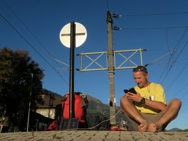 Ich im Bahnhof Greifenburg-Weißensee, 589 m
