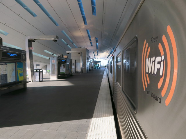 Metrorail in der Miami Airport Station (4. Nov.)