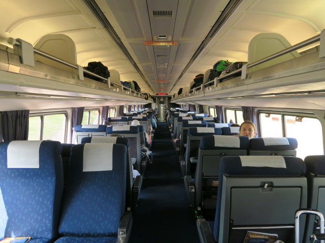 Sabine im Amtrak Train 98 'Silver Meteor' (5. Nov.)