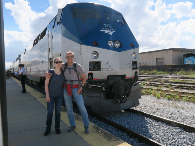 Sabine und ich in der Orlando Station (5. Nov.)