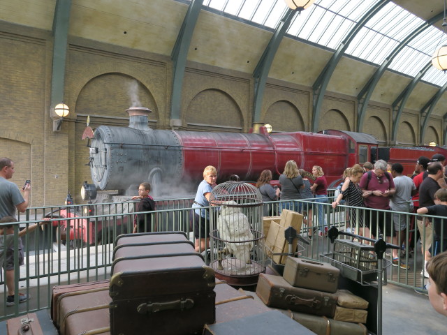 Hogwarts Express in der King's Cross Station in den Universal Studios Florida (8. Nov.)