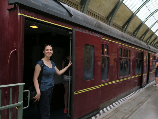 Sabine in der King's Cross Station in den Universal Studios Florida (8. Nov.)