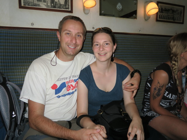 Ich und Sabine im Hogwarts Express (8. Nov.)