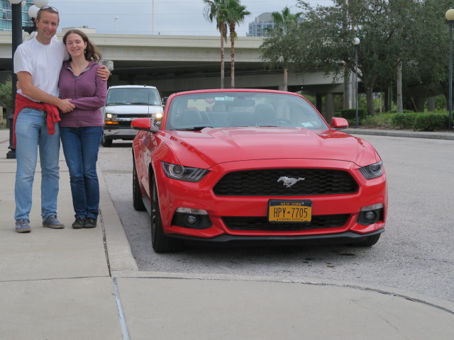 Ich und Sabine bei der Tampa Union Station (10. Nov.)