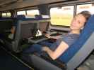 Sabine im Amtrak Train 98 'Silver Meteor'  (5. Nov.)